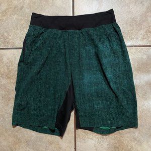 Lululemon Men's Shorts Geometric Print Elastic Band Drawstring Size Small